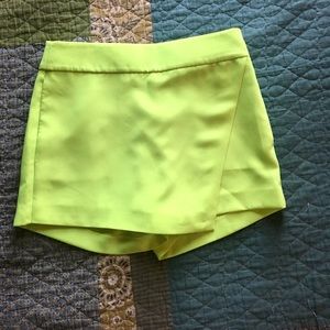 Bright yellow skort